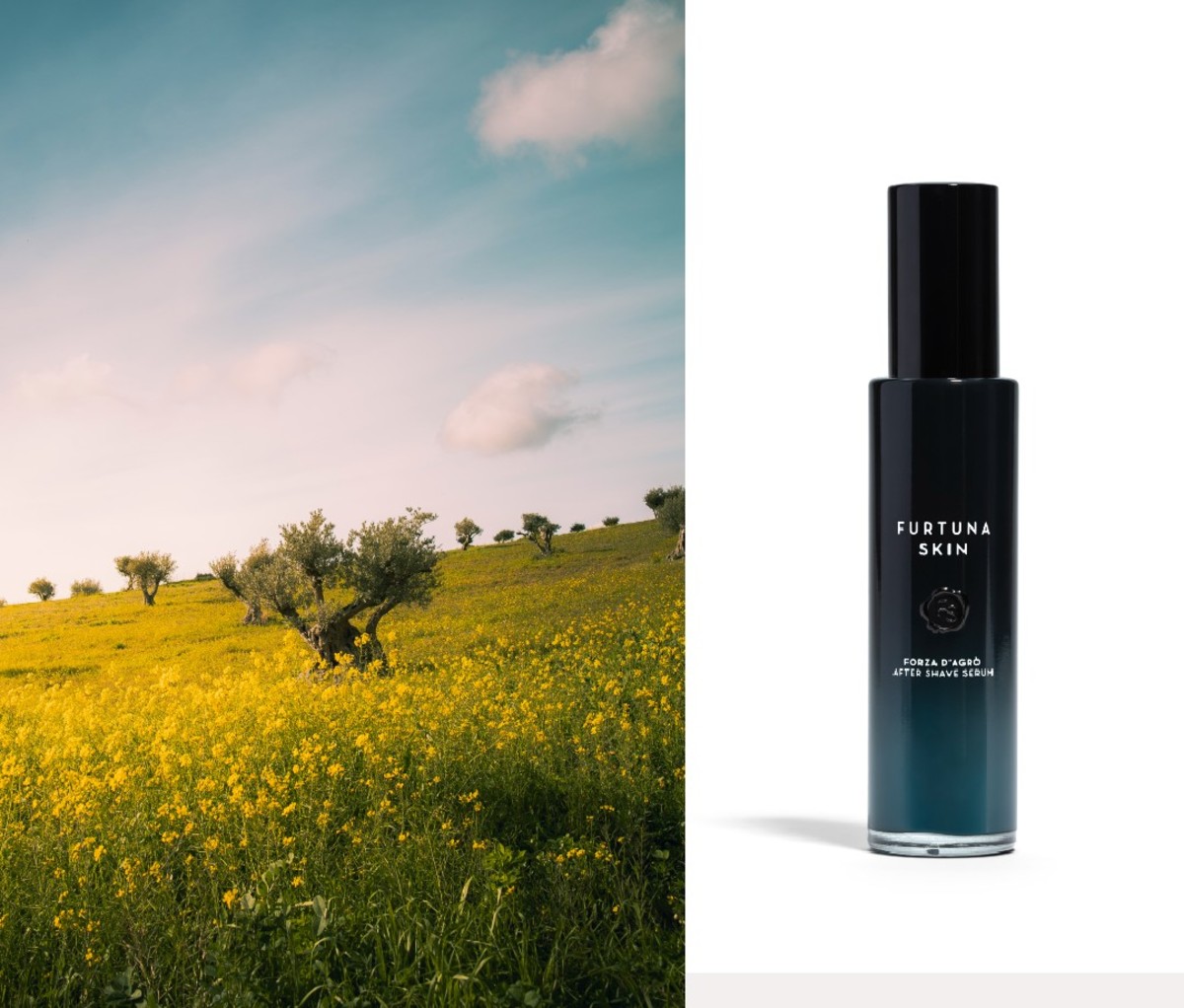 The Most Powerful Organic Skincare Lines Are Coming From Italy 3 Furtuna Skin Forza d'Agrò After Shave Serum is crafted from wild-foraged plants in Sicily.